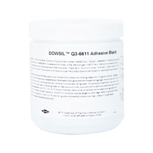 Q3-6611 Primerless Silicone Adhesive Black 453 g Jar